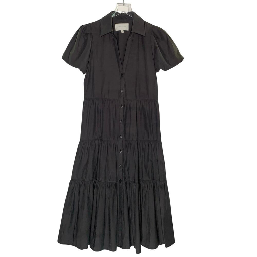 Brochu Walker The Havana Dress Washed Black S Tiered Shirt Dress